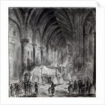 The Funeral of Jean Paul Marat in the Chapel of the Club des Cordeliers, 16th July 1793 by French School