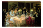 The End of Dinner, 1913 by Jules Alexandre Gruen or Grun