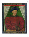Portrait of Charles VII, c.1445-50 by Jean Fouquet