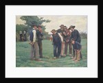 Playing Boules on the outskirts of Concarneau by Theophile Louis Deyrolle