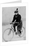 Woman on a bicycle, 1894 by French Photographer