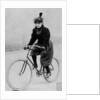 Woman on a bicycle, 1894 by French Photographer