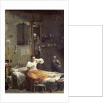 The Woman with the Flea by Giuseppe Maria Crespi