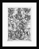Scene from the Apocalypse, The seven-headed and ten-horned dragon by Albrecht Dürer or Duerer