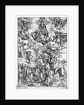 Scene from the Apocalypse, The seven-headed and ten-horned dragon by Albrecht Dürer or Duerer