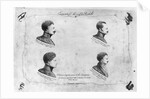 La Rochelle plot, portraits of the four sergeants, after 1822 by French School