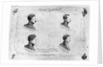La Rochelle plot, portraits of the four sergeants, after 1822 by French School