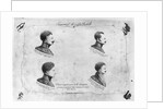 La Rochelle plot, portraits of the four sergeants, after 1822 by French School