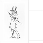 Caricature of Soren Aabye Kierkegaard by Wilhelm Marstrand