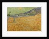 Wheatfield with Reaper, 1889 by Vincent van Gogh