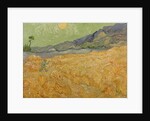 Wheatfield with Reaper, 1889 by Vincent van Gogh