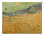 Wheatfield with Reaper, 1889 by Vincent van Gogh