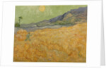 Wheatfield with Reaper, 1889 by Vincent van Gogh