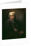Portrait of the Artist at his Easel, 1660 by Rembrandt Harmensz. van Rijn