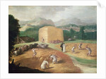Landscape with Corn Threshers by Nicolo dell' Abate