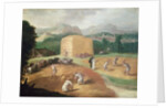 Landscape with Corn Threshers by Nicolo dell' Abate