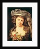Portrait of a young woman in the style of Labille-Guiard by Gustave Courbet