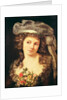 Portrait of a young woman in the style of Labille-Guiard by Gustave Courbet