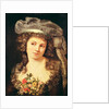 Portrait of a young woman in the style of Labille-Guiard by Gustave Courbet