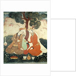 Scene galante from the era of Shah Abbas I, 1585-1627 by School Persian