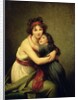 Self portrait with her daughter Julie, 1789 by Elisabeth Louise Vigee-Lebrun