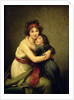 Self portrait with her daughter Julie, 1789 by Elisabeth Louise Vigee-Lebrun