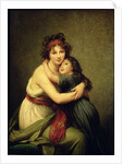 Self portrait with her daughter Julie, 1789 by Elisabeth Louise Vigee-Lebrun