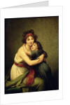 Self portrait with her daughter Julie, 1789 by Elisabeth Louise Vigee-Lebrun