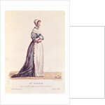 Madame Debrie in the role of Agnes in 'L'Ecole des Femmes' in 1680 by Hippolyte (after) Lecomte