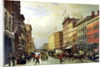 Street Scene in New York by Hippolyte Victor Valentin Sebron