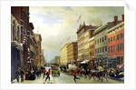 Street Scene in New York by Hippolyte Victor Valentin Sebron