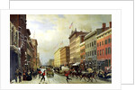 Street Scene in New York by Hippolyte Victor Valentin Sebron