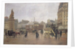 La Place Clichy, Paris, 1896 by Edmond Georges Grandjean
