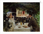 Dinner at Les Ambassadeurs, c.1882 by Jean Beraud