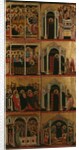 Tryptic of the Virgin, right and left panels by Maestro di Cesi