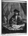 Portrait of a Young Artist, engraved by Johannes Meyssens by Michiel van (after) Musscher