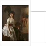 Portrait of a female painter, pupil of David by Aimee Duvivier