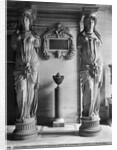 View of two caryatids from the Caryatids' Tribune in the Louvre Museum, late 19th century by Adolphe Giraudon