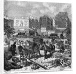 Expropriations during the extension of Avenue de l'Opera, inhabitants moving from the Butte des Moulins, October 1876 by French School