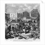 Expropriations during the extension of Avenue de l'Opera, inhabitants moving from the Butte des Moulins, October 1876 by French School