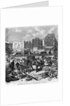 Expropriations during the extension of Avenue de l'Opera, inhabitants moving from the Butte des Moulins, October 1876 by French School