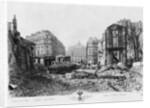 Building of Avenue de l'Opera, last demolitions, 1876 by French School