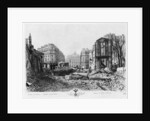 Building of Avenue de l'Opera, last demolitions, 1876 by French School