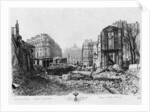 Building of Avenue de l'Opera, last demolitions, 1876 by French School