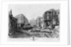 Building of Avenue de l'Opera, last demolitions, 1876 by French School
