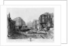 Building of Avenue de l'Opera, last demolitions, 1876 by French School