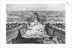 Improvements to Paris, opening of Avenue Napoleon after the building of the Butte des Moulins, 1877 by Auguste Victor Deroy