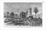 Demolition of the Paris barriers, Arc de Triomphe and Place de l'Etoile by Felix Thorigny