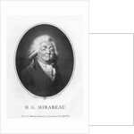 Honore Gabriel Riqueti, Comte de Mirabeau by Jean Urbain Guerin