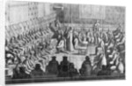 Session of Parliament presided by Regent Anne of Austria and Louis XIV by French School